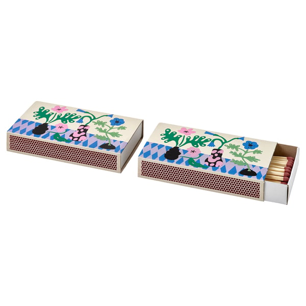 HYLTA Streichholzschachtel, bunt