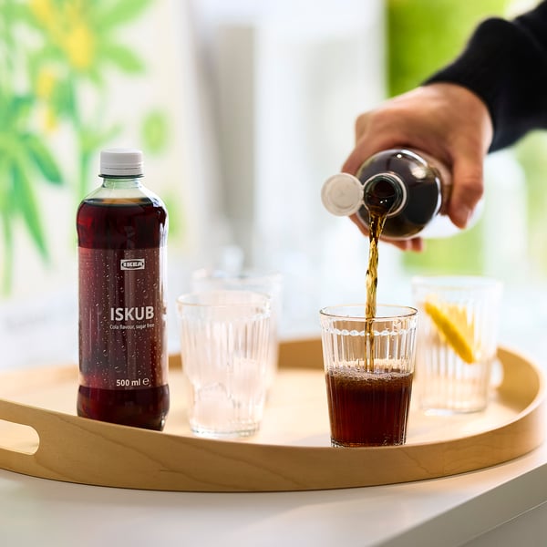 ISKUB Sprudelgetränk, Colageschmack ohne Zucker, 500 ml
