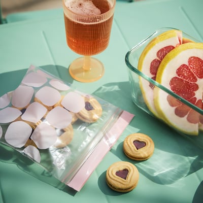 ISTAD Beutel, wiederverschließbar, hellrosa, 1 l