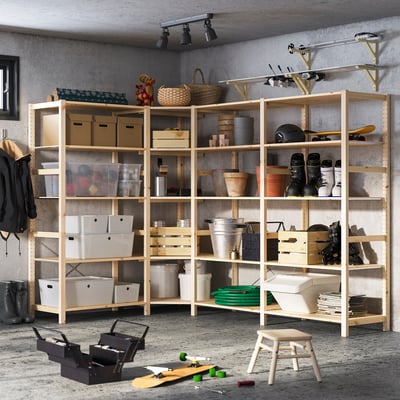 IVAR 4 Elem/Ecke, Kiefer, 249/164x50x179 cm
