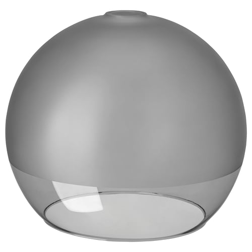 Ein JAKOBSBYN-Glaslampenschirm, grau, mundgeblasen, kugelförmig mit glattem Finish.