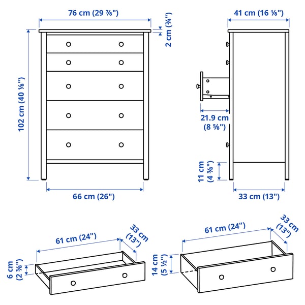 Abbildung mit Maßen für das Produkt: KILBERGET.
