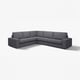 KIVIK Ecksofa, dunkelgrau, modernes Design, bequem, L-förmig.