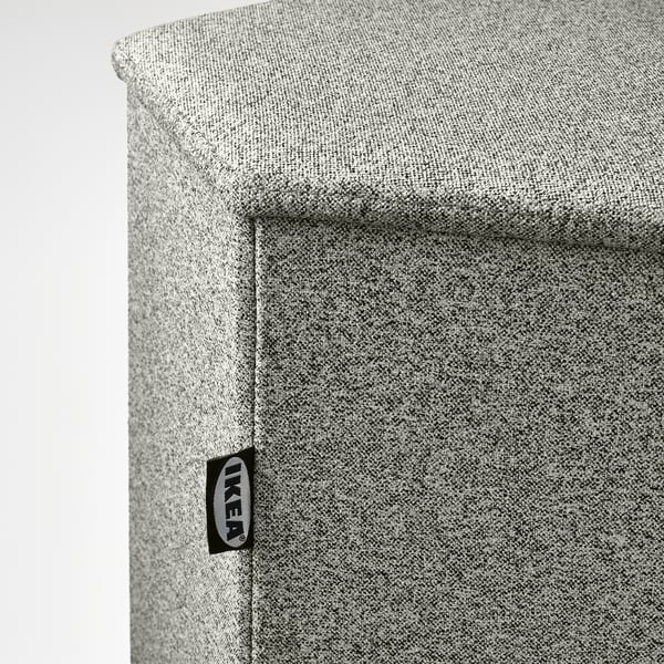 KJUGE Hocker mit Aufbewahrung, Öreryd graubeige