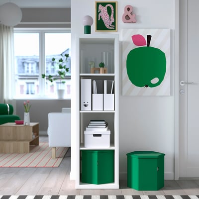 KJUGE Hocker mit Aufbewahrung, Vissle tiefgrün