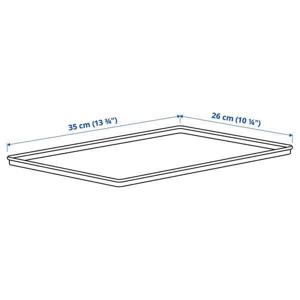 KUGGIS Deckel, hellgrau, 26x35 cm