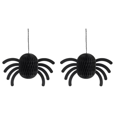KUSTFYR Hängedekoration, Spinne schwarz, 18 cm