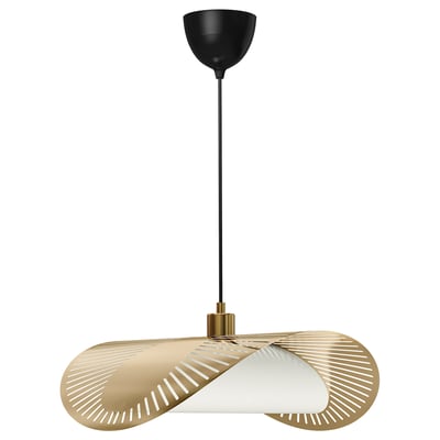 KVÄLLSDOPP / SKAFTET Hängeleuchte, vermessingt, 52 cm