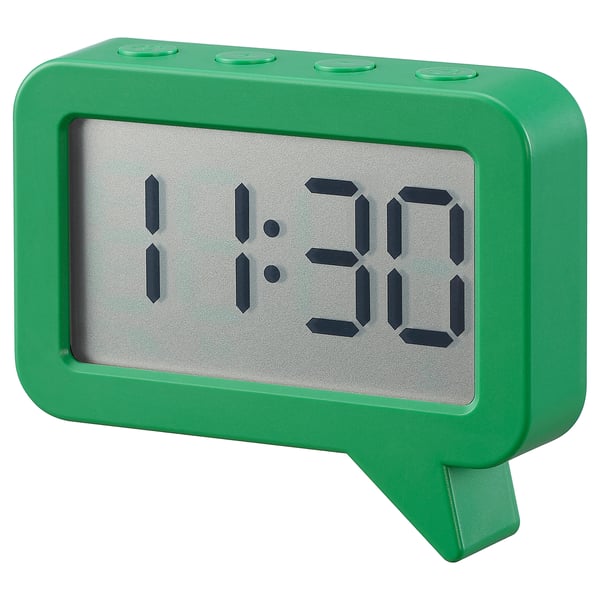 LJUNGPIPARE Uhr/Timer, grün, 8x7 cm