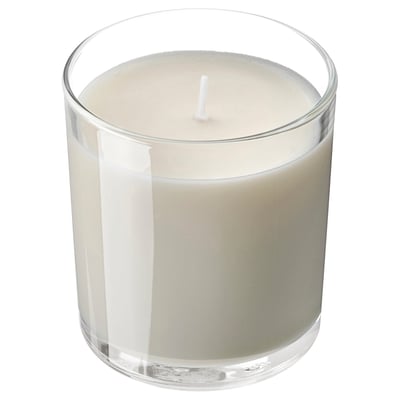 LOTSFÅGEL Duftkerze im Glas, Vanille blassbeige, 40 Std.