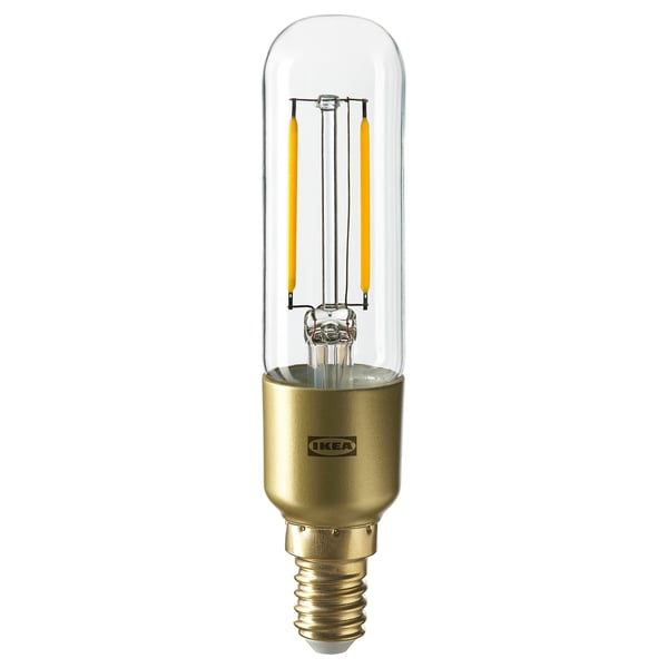 LUNNOM LED-Glühbirne, warm, gold, klassisch mit Glasabdeckung, dimmbar.