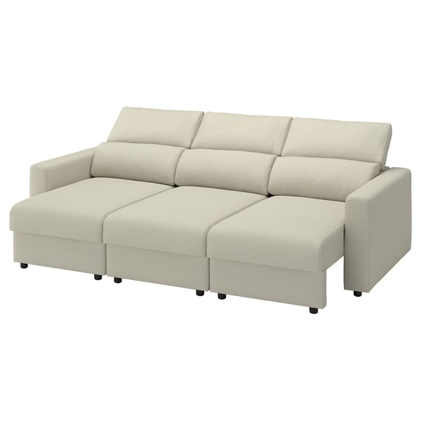 MALMKÖPING 3er-Sofa, Tibbleby hellbeige