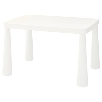 MAMMUT Kindertisch, weiß, rechteckig, 4 Beine, Indoor/Outdoor.