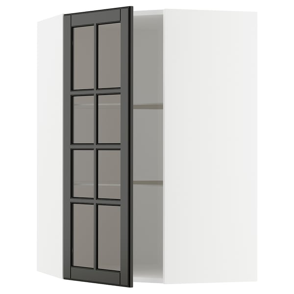 Küchenschrank aus schwarzem Glas