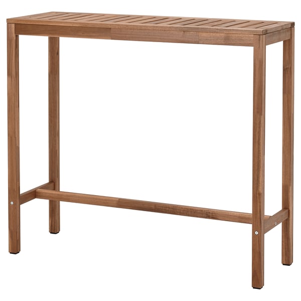 NÄMMARÖ Outdoor-Tisch aus Holz, braun. Langlebige Akazie, rechteckig, schlichtes Design.