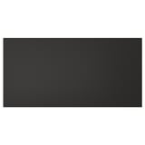 NICKEBO schwarze rechteckige Platte, modernes Design, recyceltes Holz und Kunststoff, 25 Jahre Garantie.