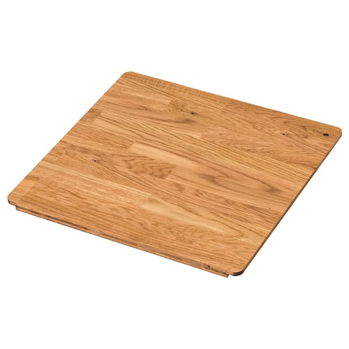 NORRSJÖN Schneidebrett aus Holz, Eiche natur, rechteckig, glatte Oberfläche.