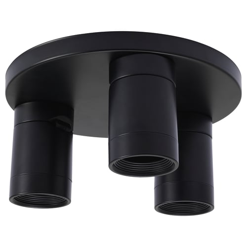 NYMÅNE Deckenleuchte, schwarz, matt, zylindrische Leuchten, verstellbar, modernes Design.