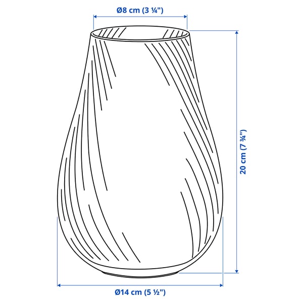 Abbildung mit Maßen für das Produkt: PÅSKÖTRÄD.