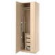 PAX / FORSAND Schrankkombination, Eicheneff wlas Eicheneff wlas, 75x60x236 cm