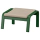 POÄNG Hocker, dunkelgrün/Kelinge beige