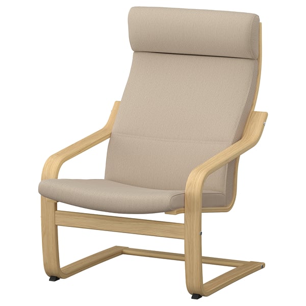POÄNG Sessel, Eiche/Kelinge beige