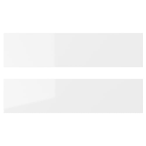 RINGHULT weiße Küchenschublade, glänzende Oberfläche, rechteckige Form, strapazierfähiger Kunststoff und Faserplatte.