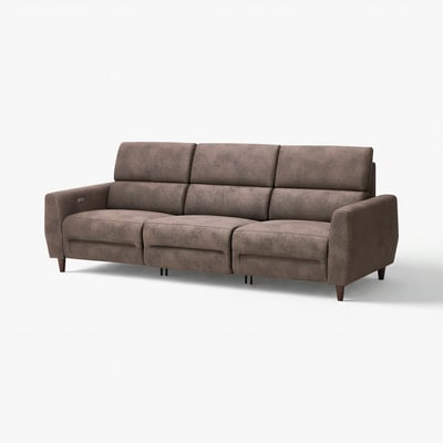 RULLERUM Relaxsofa, braun, weicher Stoff, schlankes Design.