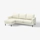 SALTSJÖBADEN-Sofa – weiß, modern, waschbarer Bezug.