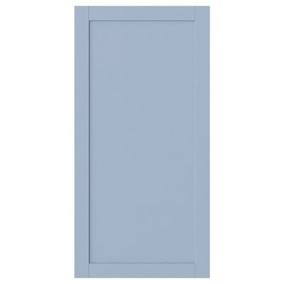 SANNIDAL blaue Schranktür, rechteckig, schlank, Holz mit glatter Folienoberfläche, schlichtes Design.