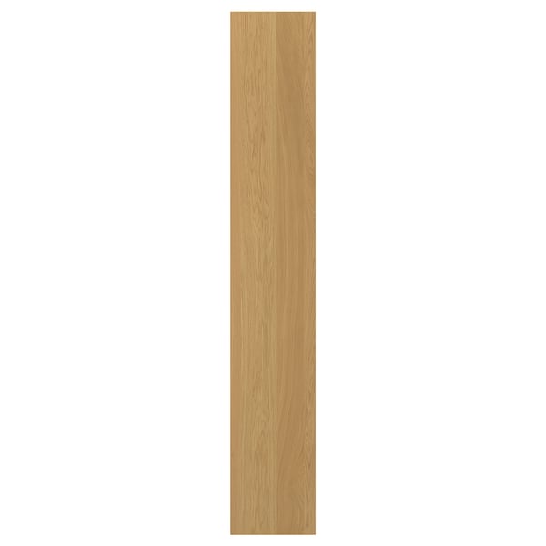 Eine Eichenfurnierplatte von IKEA namens SINARP. Sie ist hellbraun, rechteckig, mit einer Holzmaserung.