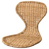 Der SKÅLSTA Stuhlsitz mit einem handgewebten Design aus natürlichem Rattan, nahtlos und bequem zum Sitzen.