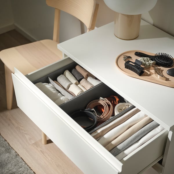 SKUBB Behälter 3er-Set, dunkelgrau, 20x38x12 cm