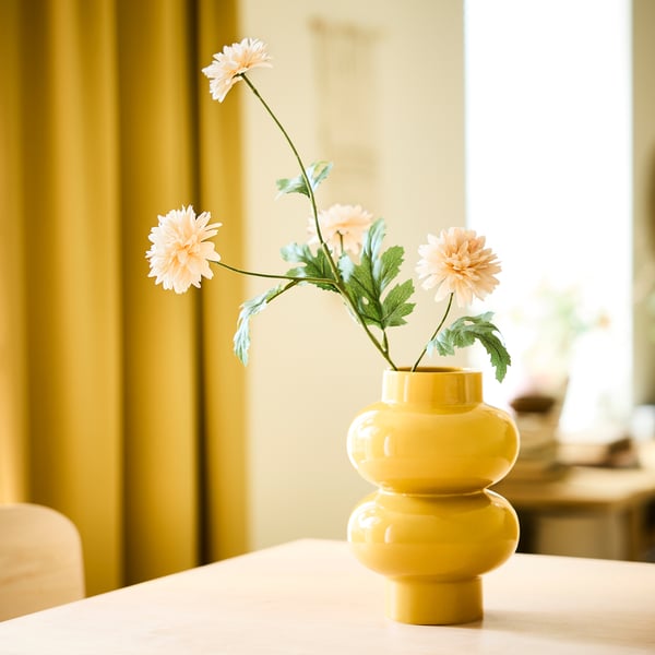 SMYCKA Kunstblume, drinnen/draußen Chrysantheme/weiß, 71 cm