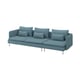 SÖDERHAMN 4er-Sofa, Fridtuna dunkel graublau