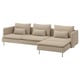 SÖDERHAMN 4er-Sofa, mit Récamiere/Kelinge beige