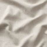 Eine Nahaufnahme einer weichen, strukturierten Stoffmischung. Das Material wirkt glatt, wahrscheinlich von SÖDERHAMN, das Baumwolle, Viskose und recyceltes Polyester kombiniert.