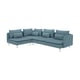 SÖDERHAMN Ecksofa 4-sitzig, ohne Abschluss/Fridtuna dunkel graublau