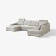 Modernes, graues U-förmiges SÖRVALLEN-Sofa mit hellen Eichenbeinen, minimalistischem Design.