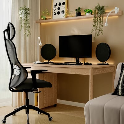 SOLSKYDD Bluetooth-Lautsprecher, schwarz, 29 cm