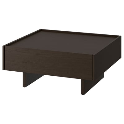 TRANERED Couchtisch, dunkelbraun, 90x90 cm