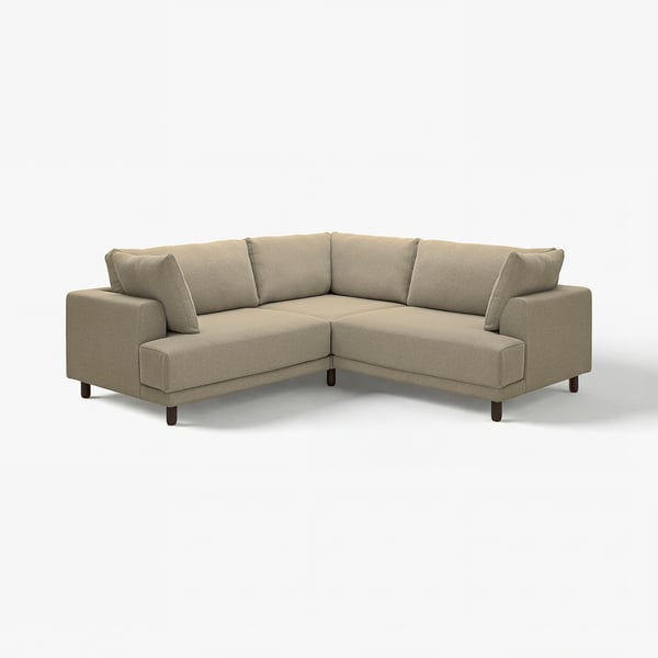 UPPÅKRA Ecksofa, beige, modernes Design, bequemer Stoff, L-förmig.