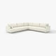 UPPÅKRA cremefarbenes Ecksofa, modern, weich, mit Metallbeinen, perfekt für Familienentspannung.