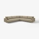 UPPÅKRA Ecksofa, beige, Stoff, modern, L-förmig.
