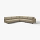 Das UPPÅKRA-Sofa ist ein beigefarbenes, modulares Ecksofa mit modernem Design und bequemen Kissen.