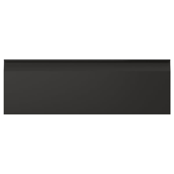 UPPLÖV Küchenschrank in schlichtem Schwarz mit modernem Design und integriertem Griff.