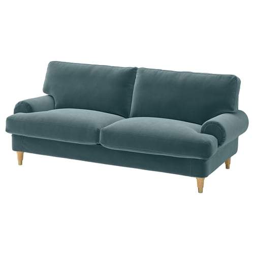VALNÄS 2er-Sofa, Alhamn dunkel graublau