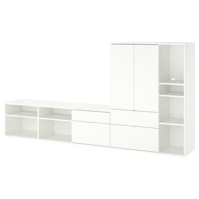 Weiße VIHALS Aufbewahrung - Regale und Schubladen für moderne Organisation.