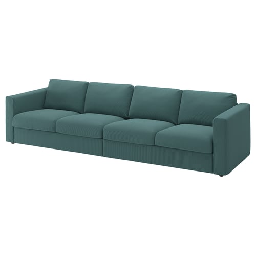 VIMLE 4er-Sofa, Kelinge grautürkis