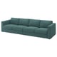 VIMLE 4er-Sofa, Kelinge grautürkis